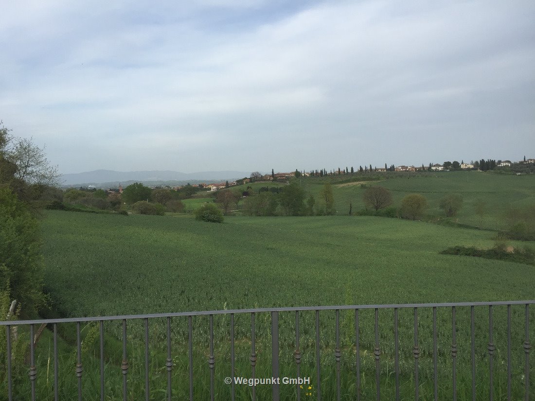 Die Aussicht vom Stellplatz